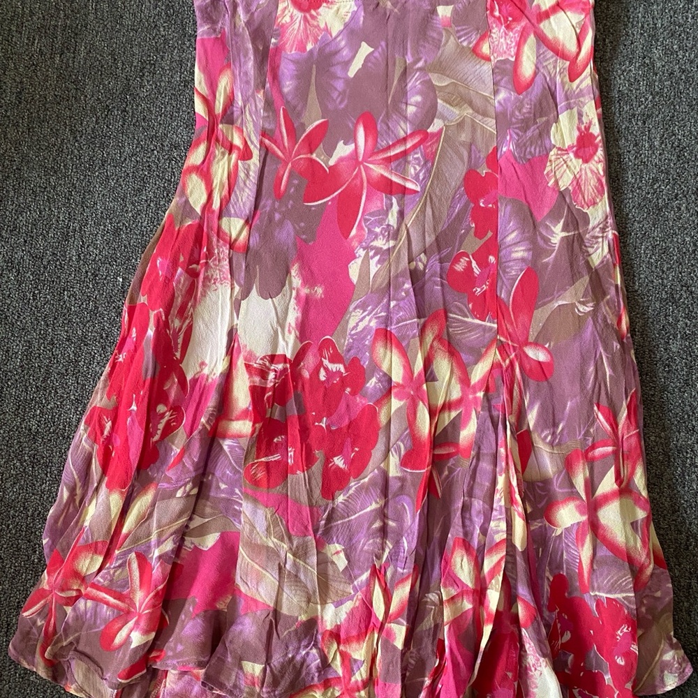 Floral Pink and Purple Women's Skirt